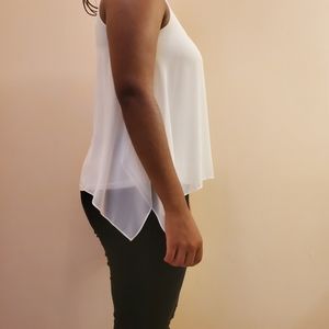Flowy White Formal Blouse